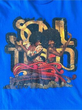 Bella+Canvas Blue Graphic Tee Soul Train Style
Retro Disco Funk XL